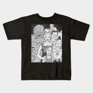 NUCLEAR FAMILY & THE COSMIC DARKNESS Kids T-Shirt